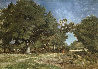 Landscape with a Path Leading to the Etang a la Dame by Constant Emile Troyon